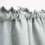 Matelasse Lined Taped Curtain Duck Egg - Longer Length 270CM W X 255CM L