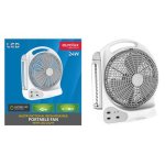 Rechargeable Portable Fan - LED Desk Lamp