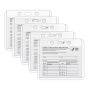 Hard Pvc Vaccination Card Protector With Cardboard 5PCS