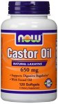 NOW Foods Now Castor Oil 650MG 120 Softgels