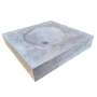 Grey Flat Square Concrete Basin 50 X 50 Cm