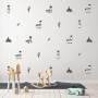 Monochrome Llama Wall Stickers
