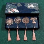 Creative Exquisite Plant Leaf Veins Leaves Of The Seasons Literary Gifts Metal Bookmarks Holiday Gift Sets For Teachers And Frie