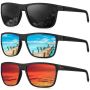 Polarized Sunglasses For Men With Uv Protection-for Driving Lightweight-red