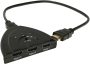 Fixturedisplays 3-PORT HDMI Switch Splitter With Pigtail Cable Supports 3D 1080P HD Audio For Hdtv Projector Computer Monitors 15897-NPF