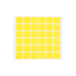 Multi-colour Paper Labels 2X2CM 36 Labels Per Sheet