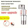 Adjustable Angle Shower Head Swivel Adapter - Stainless Steel Elbow Connector With Extension Screw Kit Bathroom Hardware Accessory