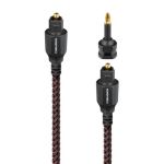 Audioquest Cinnamon Optical Toslink Fibre-optic Cable + Mini-adaptor 1.5M – Black