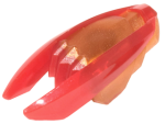 Parts Minifigure Weapon Ninjago Time Blade With Molded Trans-red Claws And Blades Pattern 28587PB03