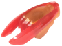 Parts Minifigure Weapon Ninjago Time Blade With Molded Trans-red Claws And Blades Pattern 28587PB03