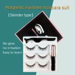 Magnetic Lashes Natural Cat Eye Volume C-curl Reusable Magnetic Eyelashes For Beginners 6-12MM Length