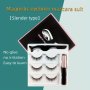 Magnetic Lashes Natural Cat Eye Volume C-Curl Reusable Magnetic Eyelashes For Beginners 6-12mm Length
