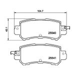 Fremax Brake Pad Set – Rear For Mazda 2 CX3 CX5 FBP1878 D4163