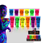6 Colours Neon Face Paint Body Art Paint Natural Water Washable Material – Party Make Up