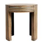 Luma Bamboo Inlay Side Table