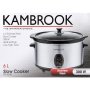Kambrook Stainless Steel Slow Cooker 6L