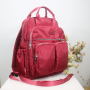 Multi Pockets Travel Backpack Portable Solid Color Schoolbag Casual Nylon Laptop Daypack