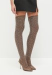 It Girl Over The Knee Sock Boot - Chocolate