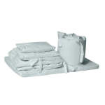 200 Thread Count 100% Cotton 9 Piece Cot Bedding Bundle Large Change Mat Duck Egg
