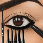 5PCS Waterproof & Sweat-proof Black Eyeliner Pencils - Long-lasting Smudge-proof For Bold Eye Makeup Easy Glide Formula For Perf