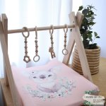 Changing Mat Cover Eucalyptus Koala With Flowers