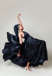 Waterfall Dress - One Size Fits All Black