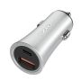 Loopd Lite 2 Port Pd/usb Car Charger - Silver