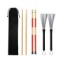 Drum Kit Drum Stick Steel Wire Brush Drum Sticks Set Jazz Rock Accessories