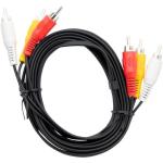 Volkano Lead Cable 3M 3-RCA To 3-RCA VK-4422-BK