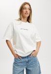 Cotton On The Boxy Graphic Tee - Game Set Match Vintage White