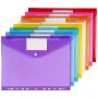 Stationery 11 Hole Snap Button Pocket Binder With Label Set Of 8 -30.5CM