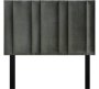 Mia Dark Grey Velvet Headboard Queen Bed Finish Colour - Dark Grey Velvet Condition - Knock Down