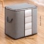 Extra-Large Foldable Storage Bag For Clothes Blankets & Toys - Durable Organizer With Reinforced Handles For Closet And Bedroom