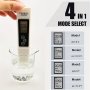 1PC Digital Water Quality Tester Tds Ec Meter Ultra High Accuracy Water Quality Meter Multi-functional Water Purity Temperature Meter