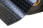 Black Rubber Coin Design 1.8M Wide From