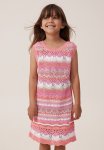 Cotton On Skylar Crochet Dress - Rainbow pink
