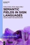 Semantic Fields In Sign Languages Sign Language Typology