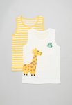 PoP Candy 2 Pack Vest Set - White & Yellow