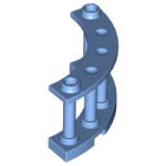 Parts Fence 4 X 4 X 2 Quarter Round Spindled With 2 Studs 30056 - Medium Blue