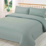 350TC Luxurious Sateen Duvet Set With Plain Housewife Edging