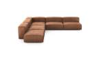 Five Module Corner Sofa - Leather - Brown - 325CM X 325CM