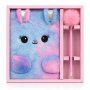 Fluffy Bunny Notebook & Pom Pom Pen Gift Set