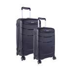 CELLINI Nova 2 Piece Medium Luggage Set Black