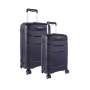 CELLINI Nova 2 Piece Medium Luggage Set Black