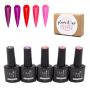 Uv Gel Nail Polish Colour Set Hema Free Glam Gel+top & Base Coat Christmas