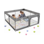 Ashcomonline Baby Playpen Movable Adjustable Crib Toy And Play Gym