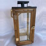 Candle Holder Wooden Lantern Large Natural H45 20CM