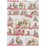 Bunny And Protea A3 Sticker Sheet