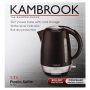 Kambrook Plastic Kettle Black 1.7L