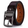 Men's Genuine Leather Belt Large Pin Buckle Waist Strap Belt Ideal Choice For Gifts